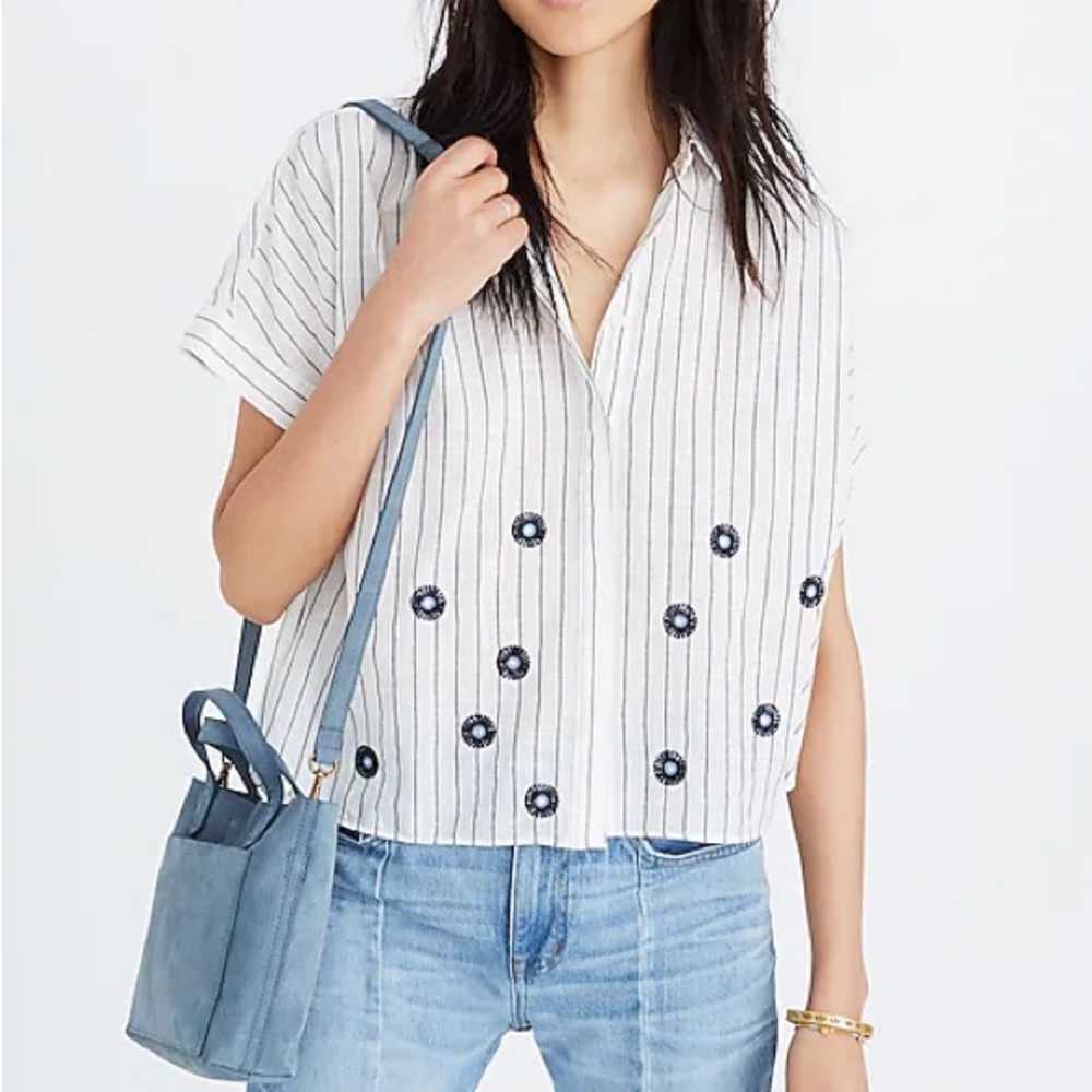 Madewell Embroidered Hilltop Shirt